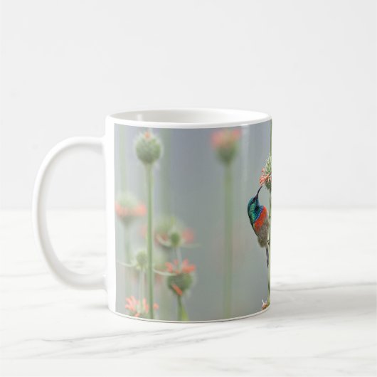 Mok met foto van een zonnevogel (Links)