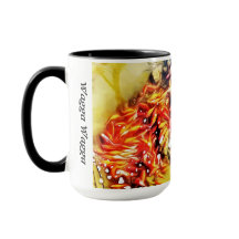 Mok met foto van vis