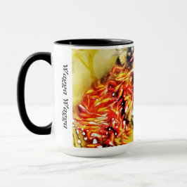 Mok met foto van vis