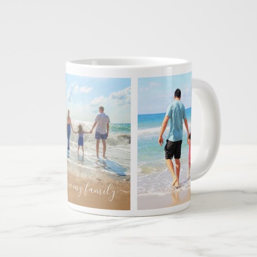 Mok met fotocollage en tekst - Ik hou van mijn fam (Voorkant rechts)