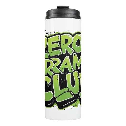 Mok met Funny Gen Z Graffiti Style Zero Drama Clu (Voorkant)