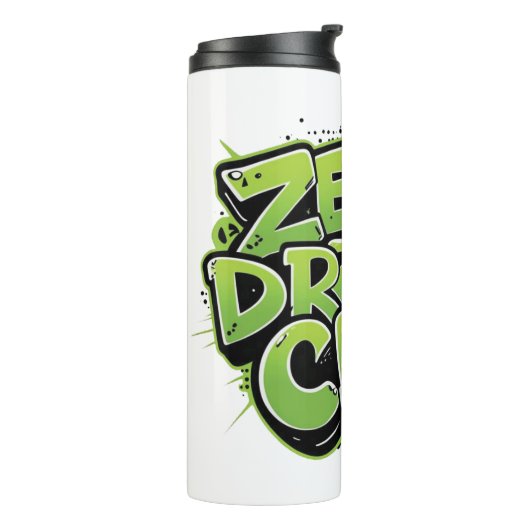 Mok met Funny Gen Z Graffiti Style Zero Drama Clu (Gedraaid links)