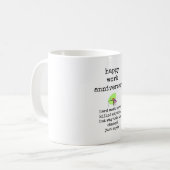 Mok met Funny Quote, Happy Work Jubileum (Voorkant links)