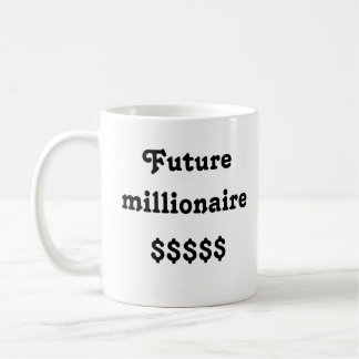 Mok met "Future milonaire" tekst