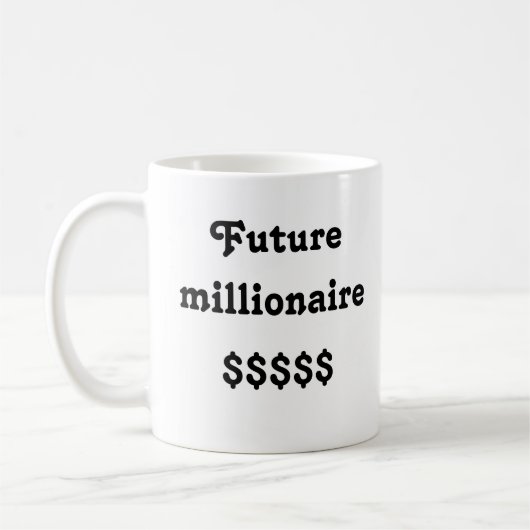 Mok met "Future milonaire" tekst (Links)