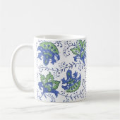 Mok met geblokte print bloemen (Links)