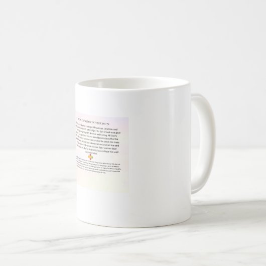 Mok met gedicht Zoon van God in de zon (Voorkant rechts)