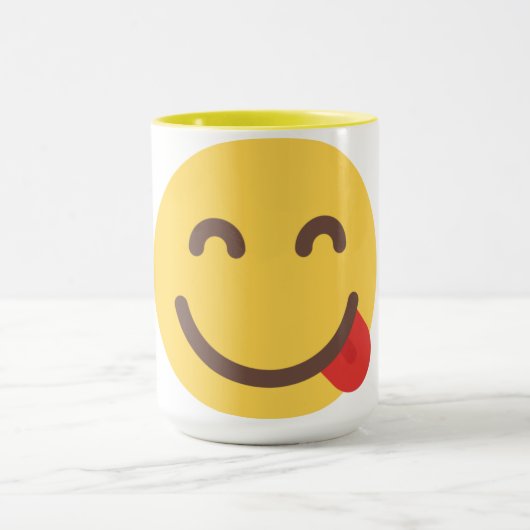 Mok met gelukkig gezicht-emoji (Midden)