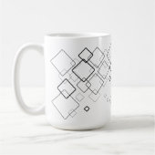 Mok met geometrisch patroon. (Links)