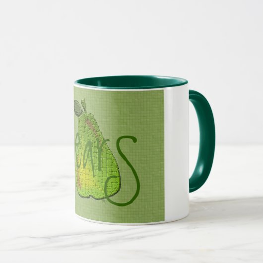 Mok met getextureerde peren (Voorkant rechts)