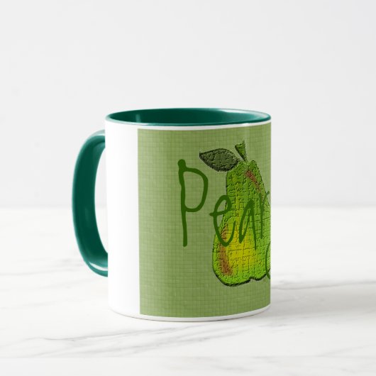 Mok met getextureerde peren (Voorkant links)