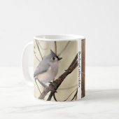 Mok met getufte Titmouse door BirdingCollectibles (Voorkant links)