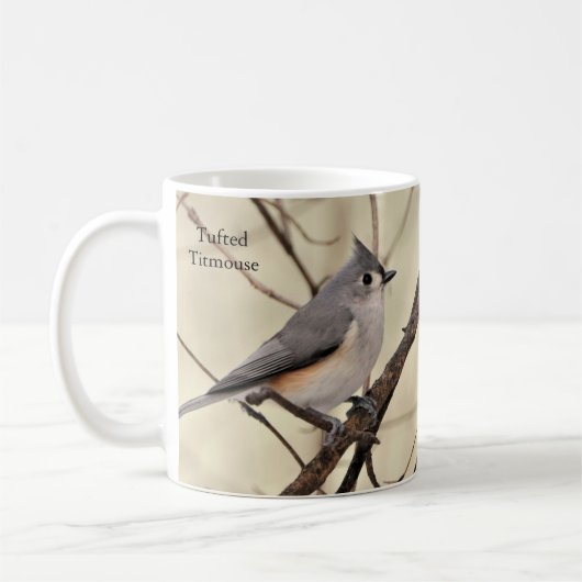 Mok met getufte Titmouse door BirdingCollectibles (Links)