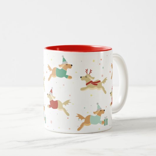 Mok met gouden kerst (Voorkant rechts)