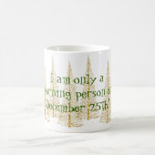 Mok met gouden kerstbomen en ochtenden (Center)