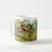 Mok met grappige kanonnen motorfietsers (Voorkant links)