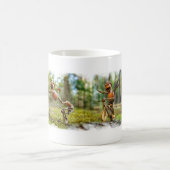 Mok met grappige kanonnen motorfietsers (Center)