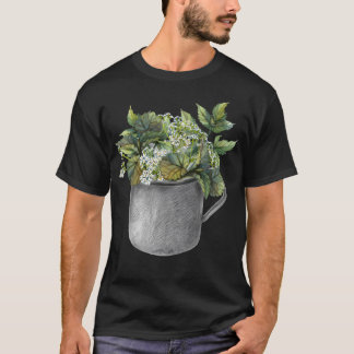 Mok met groene bosgroei t-shirt