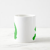 Mok met groene dikke neo-Hammer en sikkelen (Center)