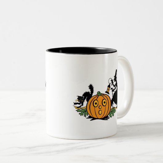  Mok met heks Halloween (Voorkant rechts)