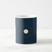 Mok met hemelse maanfase - Indigo & Goud (Center)
