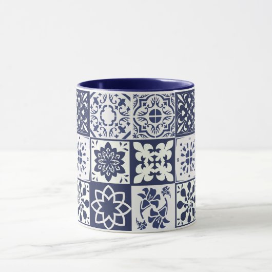 Mok met het Portugese Tiles Pattern - Azulejos (Midden)