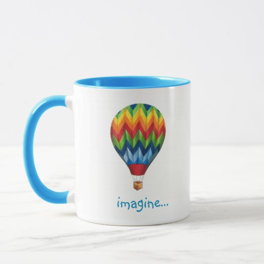 Mok met heteluchtballon (Links)