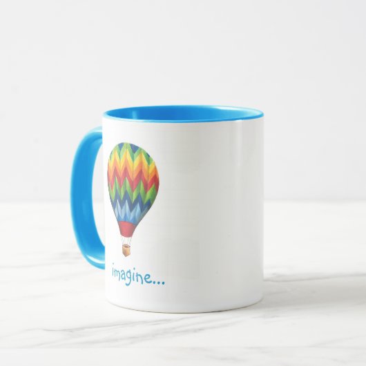 Mok met heteluchtballon (Voorkant links)