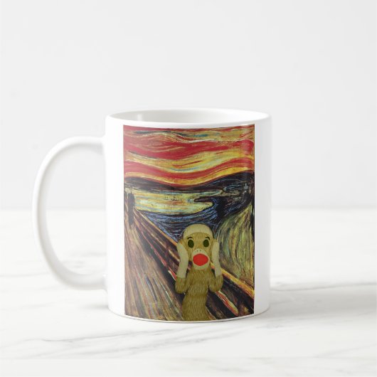 Mok met hoofdscherm op socket (Links)