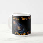 Mok met HST & JWST "gang" kleuren (Voorkant links)