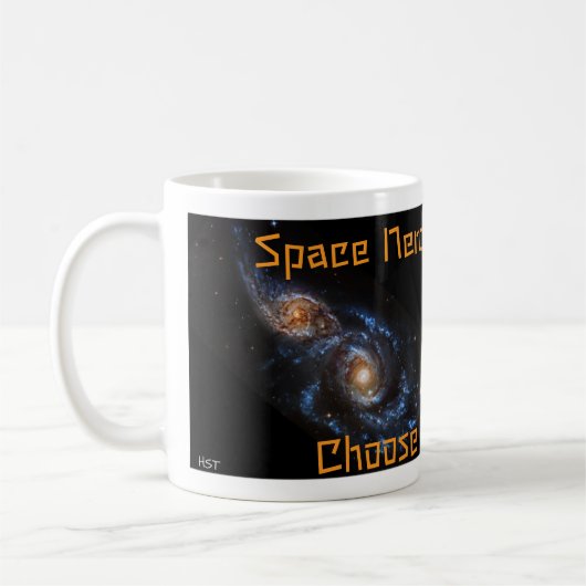 Mok met HST & JWST "gang" kleuren (Links)