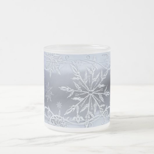 Mok met ijskneeuwvlok en vorst (Center)