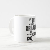 Mok met inspirerend droomquote (Voorkant links)