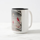 Mok met kardinalen (Voorkant rechts)