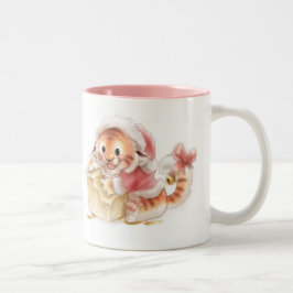 Mok met kerst voor tijgers