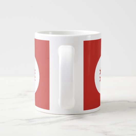 Mok met kerstbal Roodkoffie (Achterkant)