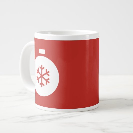 Mok met kerstbal Roodkoffie (Links)