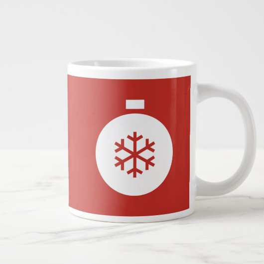 Mok met kerstbal Roodkoffie (Rechts)