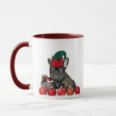 Mok met kerstbulledog (Links)