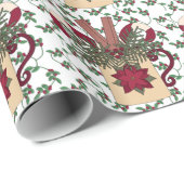 Mok met kerstcadeau, verpakkingspapier cadeaupapier (Rol Hoek)