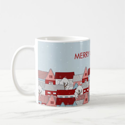 Mok met kerstcadeaukoffie (Links)