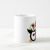 Mok met kerstcadeaus voor pinguïn (Center)