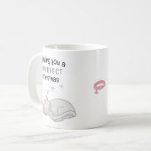 Mok met kerstkledinghoes (Voorkant links)