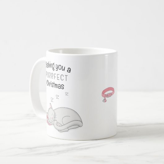 Mok met kerstkledinghoes (Voorkant links)