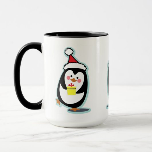 Mok met Kerstmis pinguïn - pinguïns (Links)
