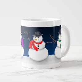 Mok met Kerstmis Snowman Jumbo