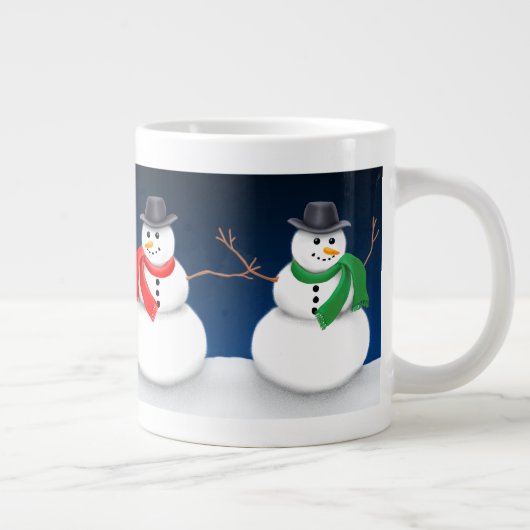 Mok met Kerstmis Snowman Jumbo (Rechts)