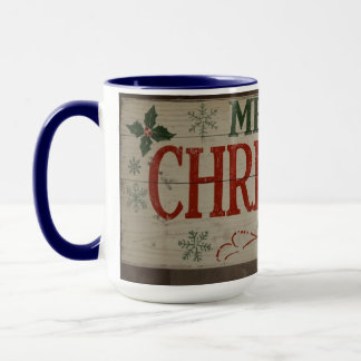 mok met kerstschrift