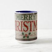 mok met kerstschrift (Midden)