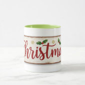 mok met kerstschrift (Midden)